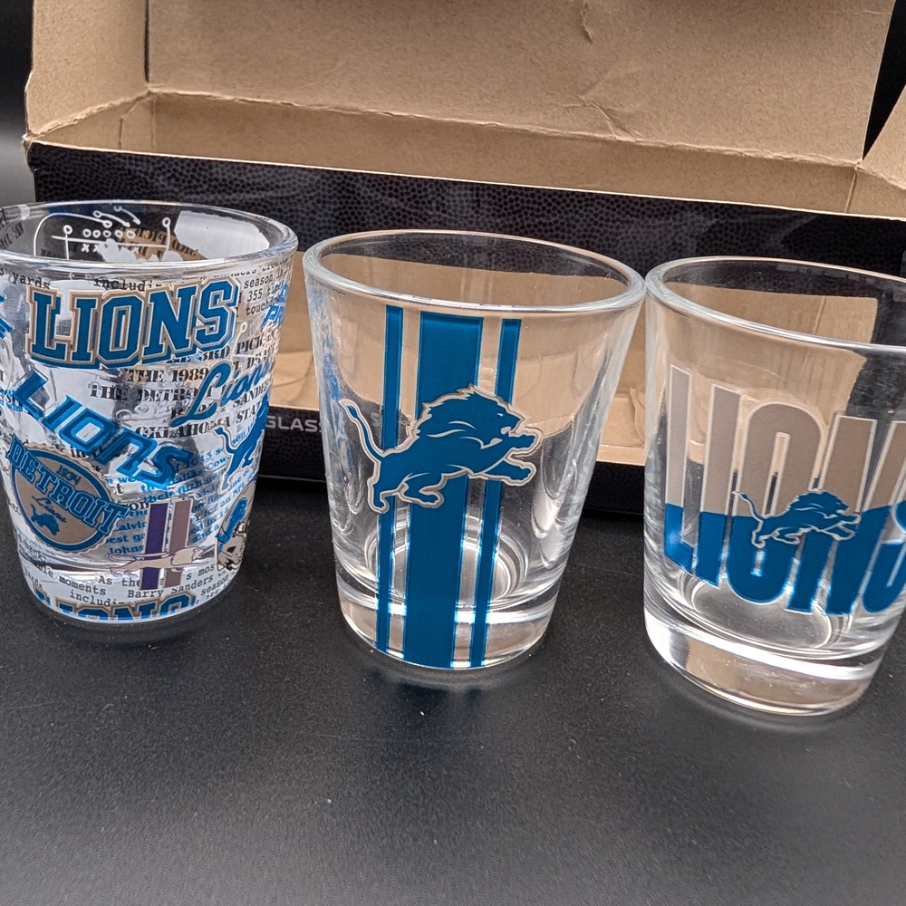 Shot Glass Set - Blue and Clear